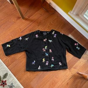 Michael Simon Black Chair Cardigan